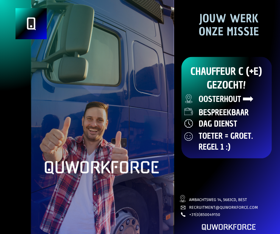 Buitendienstmedewerker Infra met vrachtwagenrijbewijs Noord Brabant